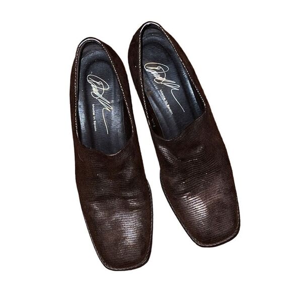 Donald Pliner Brown Metallic Leather 9 1/2 M - Picture 1 of 6